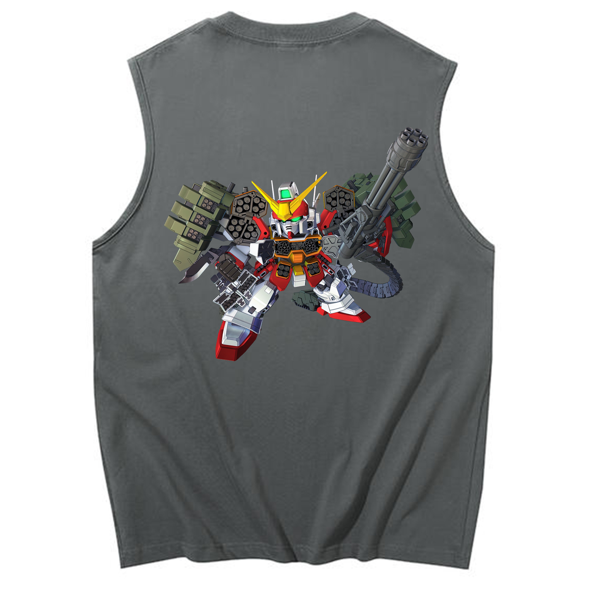 （画像用） 機動戦士ガンダム Mobile Suit Gundam コットン100％タンクトップ（背面プリント）